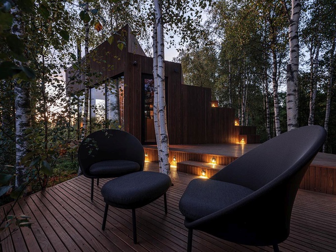 Căn nhà cabin nhỏ sang trọng nằm giữa rừng - 4
